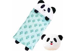 Nalexmi Sleeping Bag with Pillow, Nap Mats for Kids, Sleeping Bag for Kids, Slumber Bag, Animal Sleeping Bags, Unicorn Sleeping Bag with Pillow, Happy