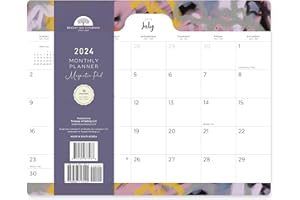 BRIGHT DAY CALENDARS 2023-2024 Magnetic Refrigerator Calendar Wall Calendar Pad by Bright Day, 18 Month 8 x 10 Inch, July 2023-December 2024, Abstract Art