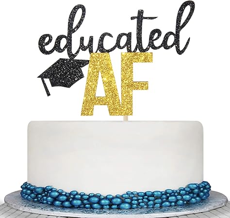 Amazon Co Jp Educated Af ケーキトッパー 年卒業 高校 卒業 大学 卒業 パーティー デコレーション おもちゃ