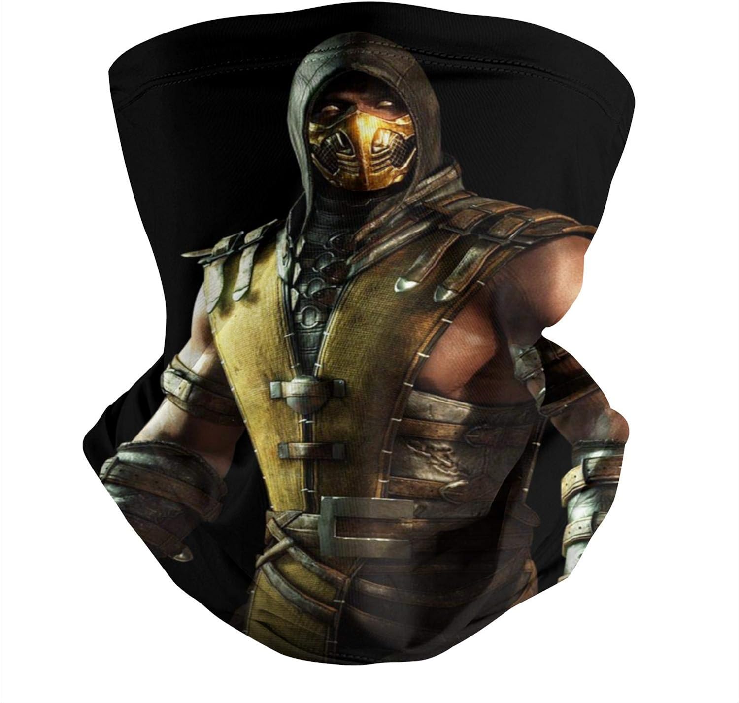 Unisex MortalKombatScorpionCostumeAngry Neck Face Cover Funny