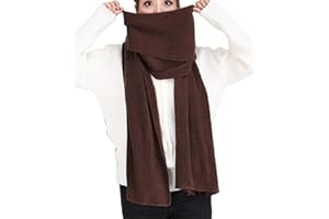 Wander Agio Women's Warm Scarves Long Shawl Winter Warm Large Scarf Pure Color