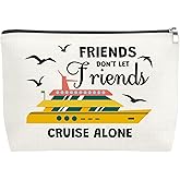 Mxrymvu Cruise Trip Gifts Makeup Bag Cruise Lover Gifts for Women Friends Besties Friend Cruising Gift Cosmetic Bag Beach Lover Gift for Graduation Birthday Christmas Zipper Makeup Pouch