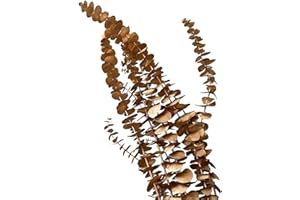 Preserved Gold and Silver Floral Branches, Artificial Dried Flowers, Party, Wedding, and Home Decor(Gold,Copper Coin Leaf)