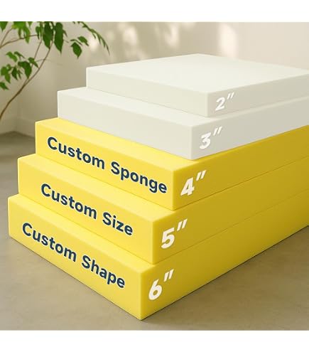 GoTo Foam Upholstery Cushion 6x28x28 Inches - 44ILD Firm Density Made In USA