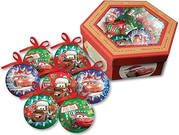 Cars - Disney caja de regalo con 7 4 bolas de navidad 6503: Amazon.es: Juguetes y juegos