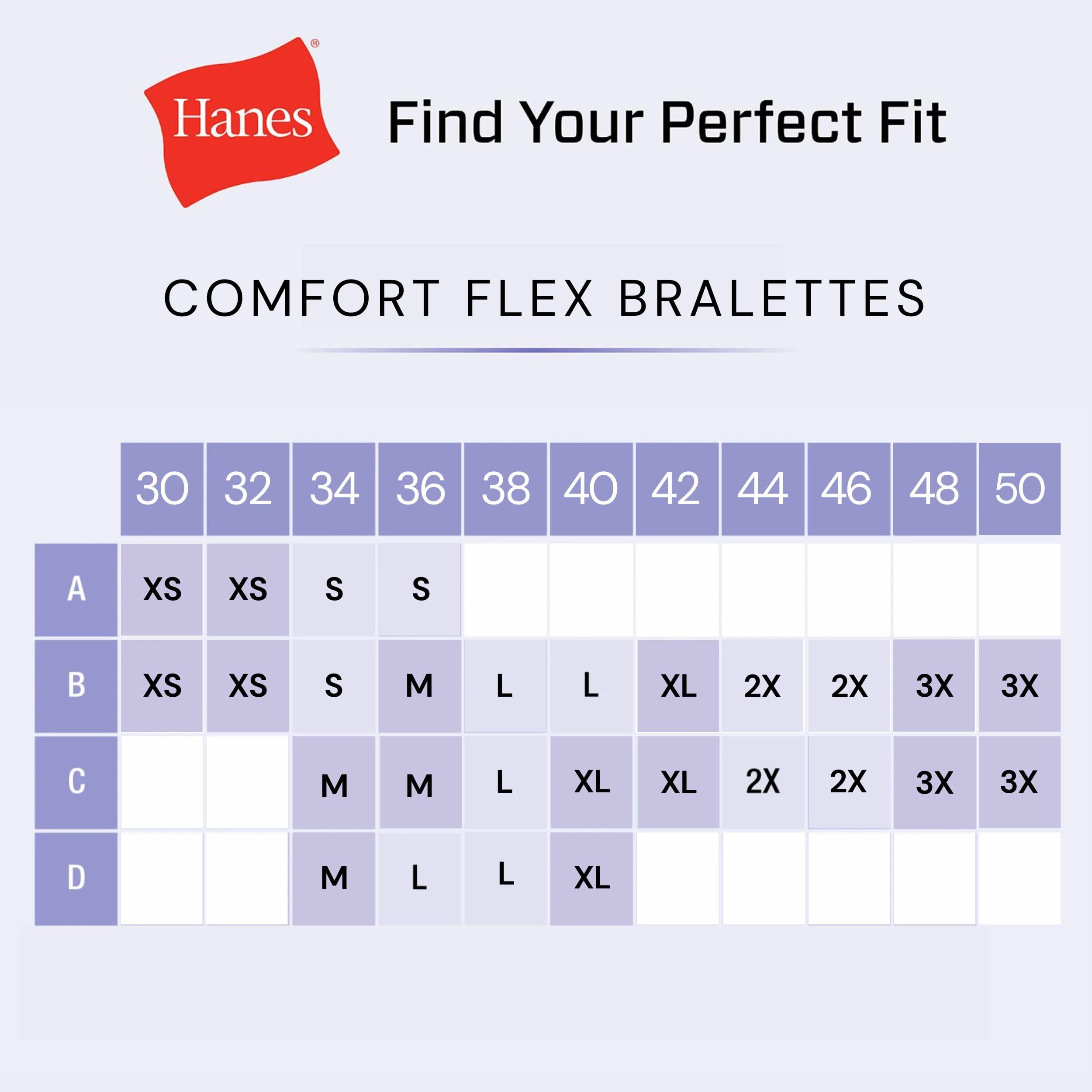 Hanes Women's Scoopneck Cotton Bralette Crop Top (3 Pack)