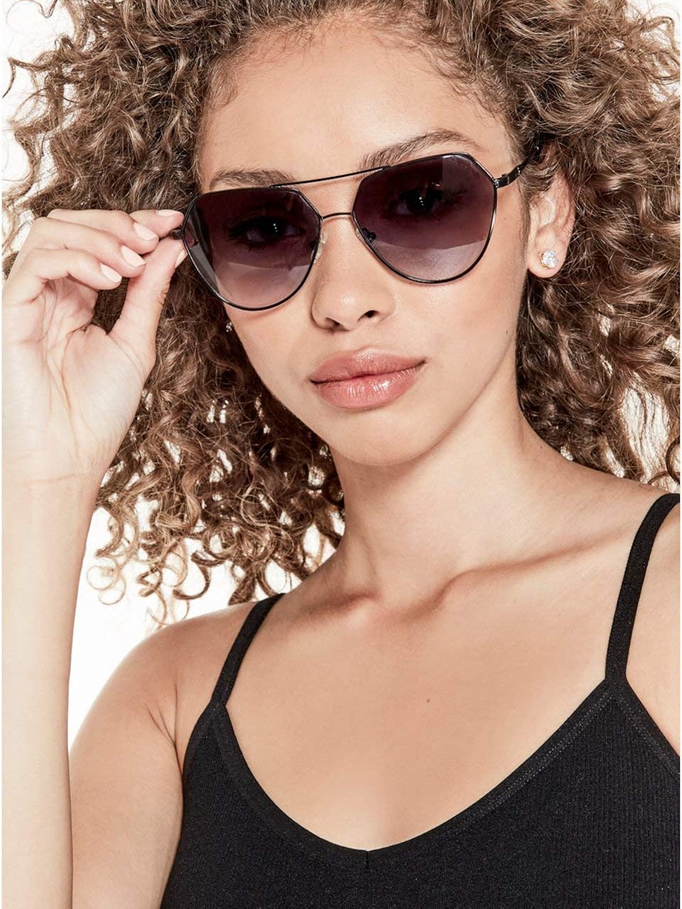 guess aviator sunglasses women