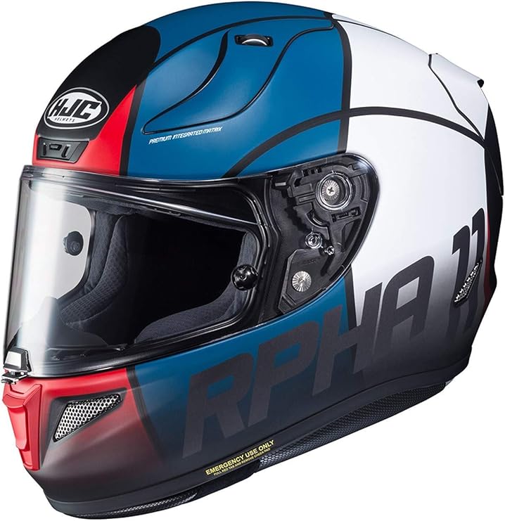 HJC RPHA 11 Motorcycle Helmet Quintain MC21SF Red White Blue XS HJC