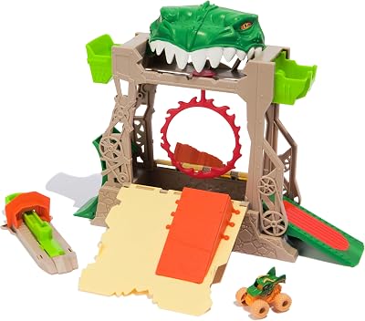Monster Jam Dragon Dungeon of Doom Playset 1:87 Mini Jams Dragon Truck