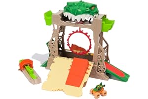 Monster Jam, Dragon Dungeon of Doom Playset, Mini Jams, Exclusive Die-Cast Dragon Monster Truck 1:87 Scale, Kids Toys for Boys Ages 3 and Up