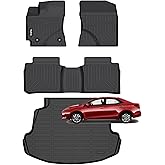Wailtnb-Floor Mats & Cargo Liner for Toyota Corolla 2014-2019 (Only Sedan Model) Waterproof Durable Easy to Clean All Weather Car Mat Custom Fit Corolla Accessories Black