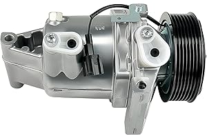 VrooDrive AC Compressor with Clutch for 2012-2019 For Nissan Versa 1.6L 2014-2019 For Nissan Note 1.6L | Rapid Cooling Air Conditioning Compressor & Precision Fit