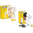 Medela Manual Breast Pump Set - Perfect Pair Bundle, Includes Harmony Manual Breast Pump & Silicone Breastmilk Collector