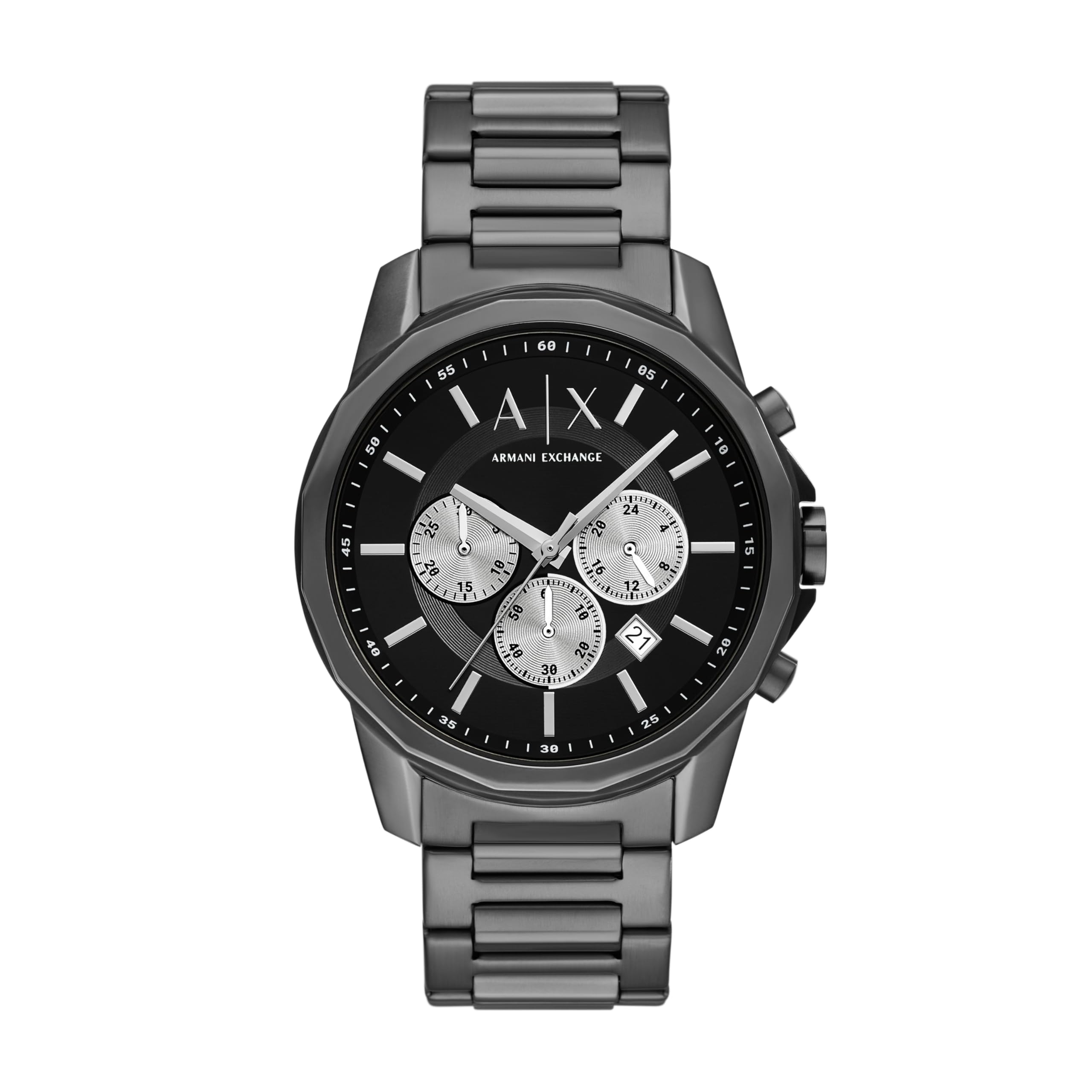 Armani Exchange A|X Men's Watch, Chronograph Gunmetal Stainless Steel Analog Watch Image
