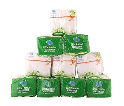 Hygienic Paper Tissue Napkins Square (Pack Of 10)