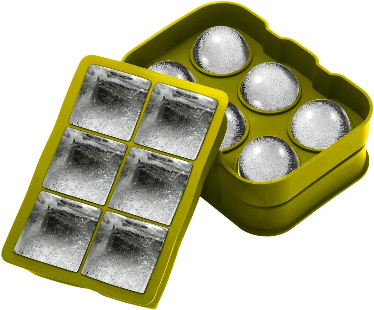 OMORC Ice Cube Trays, Green