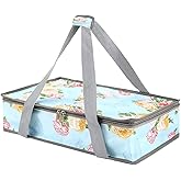 QEES Insulated Casserole Carriers for Hot or Cold Food,Casserole Dish Bag Carrying Case,Food Carrier Warmer Container Bag for Travel Picnic.Pioneer Woman Kitchen Stuff.Fits 9"x13" Baking Dish