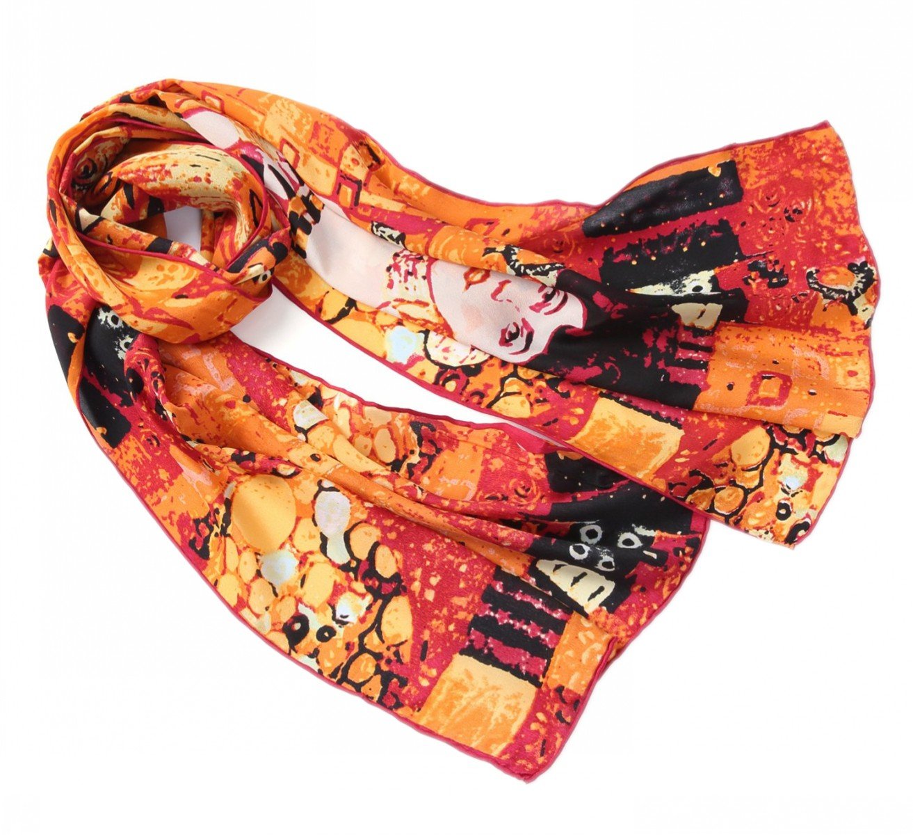 Prettystern Women Art Painting 100% Silk long golden Scarf art nouveau - Gustav Klimt - Adele Bloch-Bauer I P444