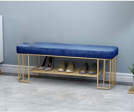 XIAOWEI Reposapiés Otomanos Taburete para Zapatos Banco Portaequipajes