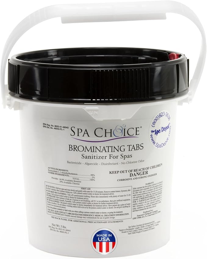 [5 lbs] Bromine Tablets for Hot Tubs & Spas Brominating