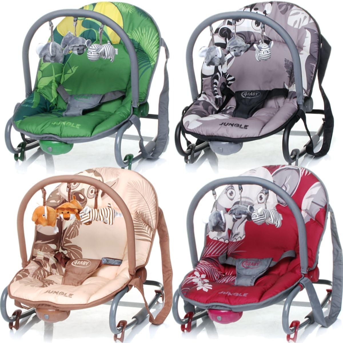 Baby Bouncer JUNGLE (including removable play arch) (BEIGE)