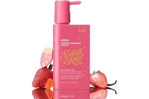 Sttes Shower Oil 606# (Pressable Strawberry Gummies) 5.47 oz – Moisturizing Body Wash with Strawberry Candy & Vanilla Marshmallow Scent, Natural Plant Oils, No Mineral Oil, Parabens or Phthalates
