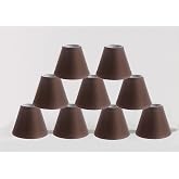 Urbanest Linen Chandelier Lamp Shades | 6-Inch Hardback Clip-On | Oatmeal Color (Set Of 6) - View #6