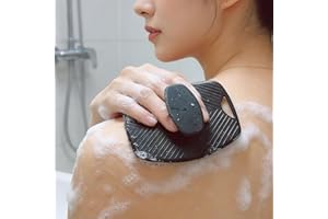 Silicone Body Scrubber for Shower Exfoliating Bath Brush with Grip Handle for Home Bathroom Routine Adult Body Care
