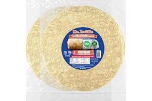 Mr. Tortilla Protein Keto Burrito Wraps - Restaurant Tortillas with Avocado Oil - 12" Size - 17g of Protein Per Serving - Keto Wraps - Low Carb Tortillas - (Healthier Burrito, 12 Count)