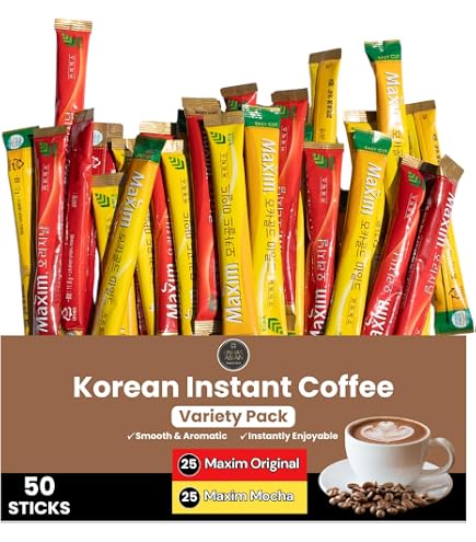 Amazon.com : Korean Rosebud Original / Mocha Instant Coffee Mix