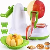 Apple Peeler for Apple Sauce and Pie, 8-Wedge Apple Slicer Corer with Stainless Steel Blades, Upgraded Strong Suction Base, I