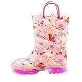 EUXTERPA Toddler Kids Waterproof Light Up Rain