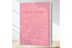 Inspirational Cancer Survivor Notebook Gifts for Women Mom, Warrior is You Journal, Breast Cancer Gifts for Women - Pink