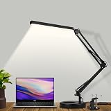 SKYLEO LED Desk Lamp with Clip and Base - 12W, 3 Modes x 10 Levels, USB