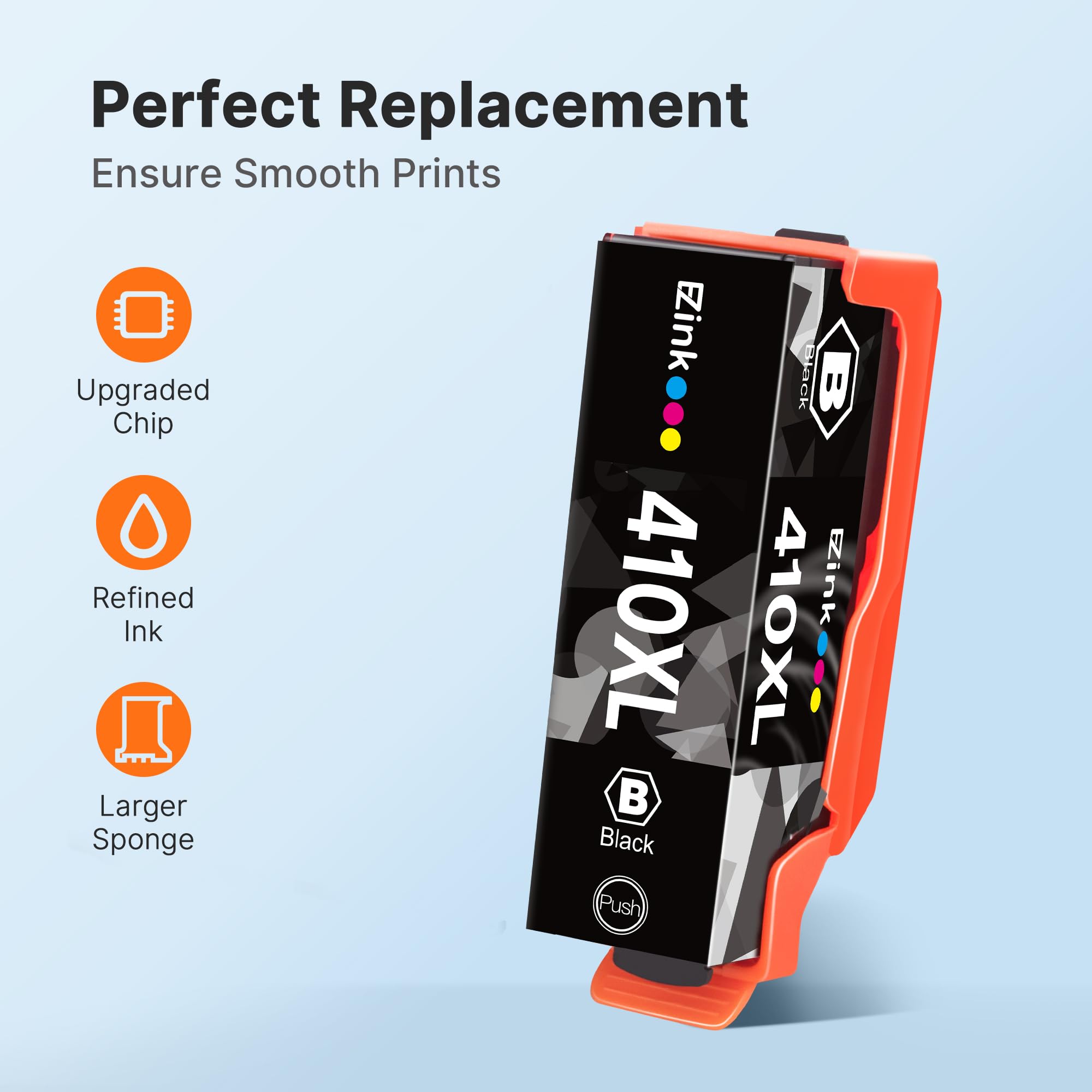 E-Z Ink 410 Ink Cartridges Remanufactured for Epson 410 410XL Printer Ink Cartridges 5 Pack Work with Expression XP-7100 XP-640 XP-830 XP-530 XP-630 XP-635 (Black, Cyan, Magenta, Yellow, Photo Black)