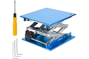 LABALPHA Lab Jack Stand 20x20cm/7.87x7.87 inch Aluminum Oxide Alloy Lifting Stand Platform Lab Jack Scissor Stand Platform