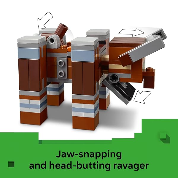 LEGO MINECRAFT THE PILLAGER OUTPOST AND RAVAGER BUILDING TOY – VIDEO GAME BUILDING BLOCKS FOR KIDS, BOYS & GIRLS, AGES 9+ – INCLUDES SPACE SENTINEL & 3 MINIFIGURES – GIFT IDEA FOR GAMERS – 21278