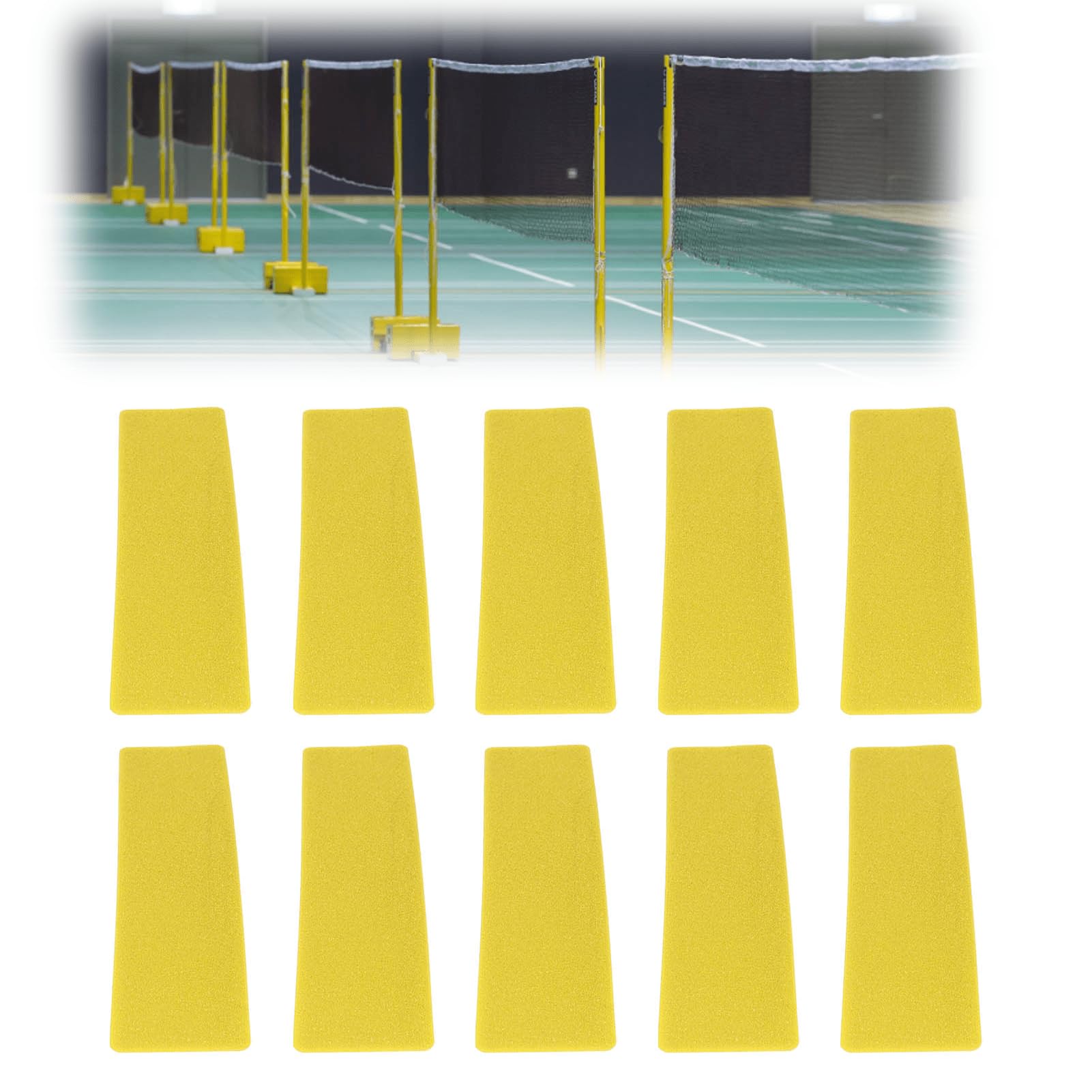 Court Line Marker court line marker Wear Resistant Good Toughness Tennis Ground Marker PVC Optimal Visibility tennis court lines for Football(Yellow) Training Equipment