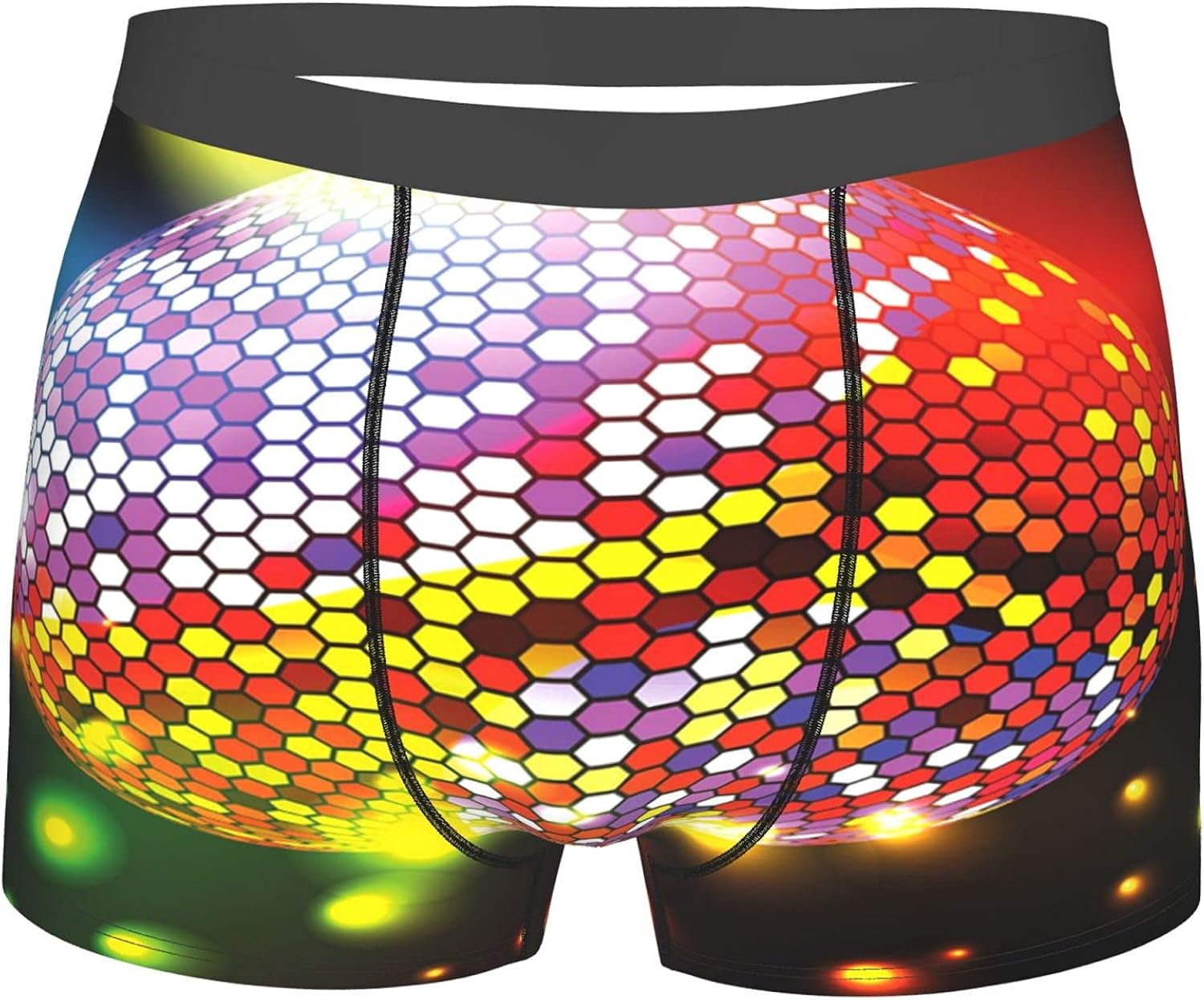 Men's Underwear,Vibrant Colorful Disco Ball Celebration Party