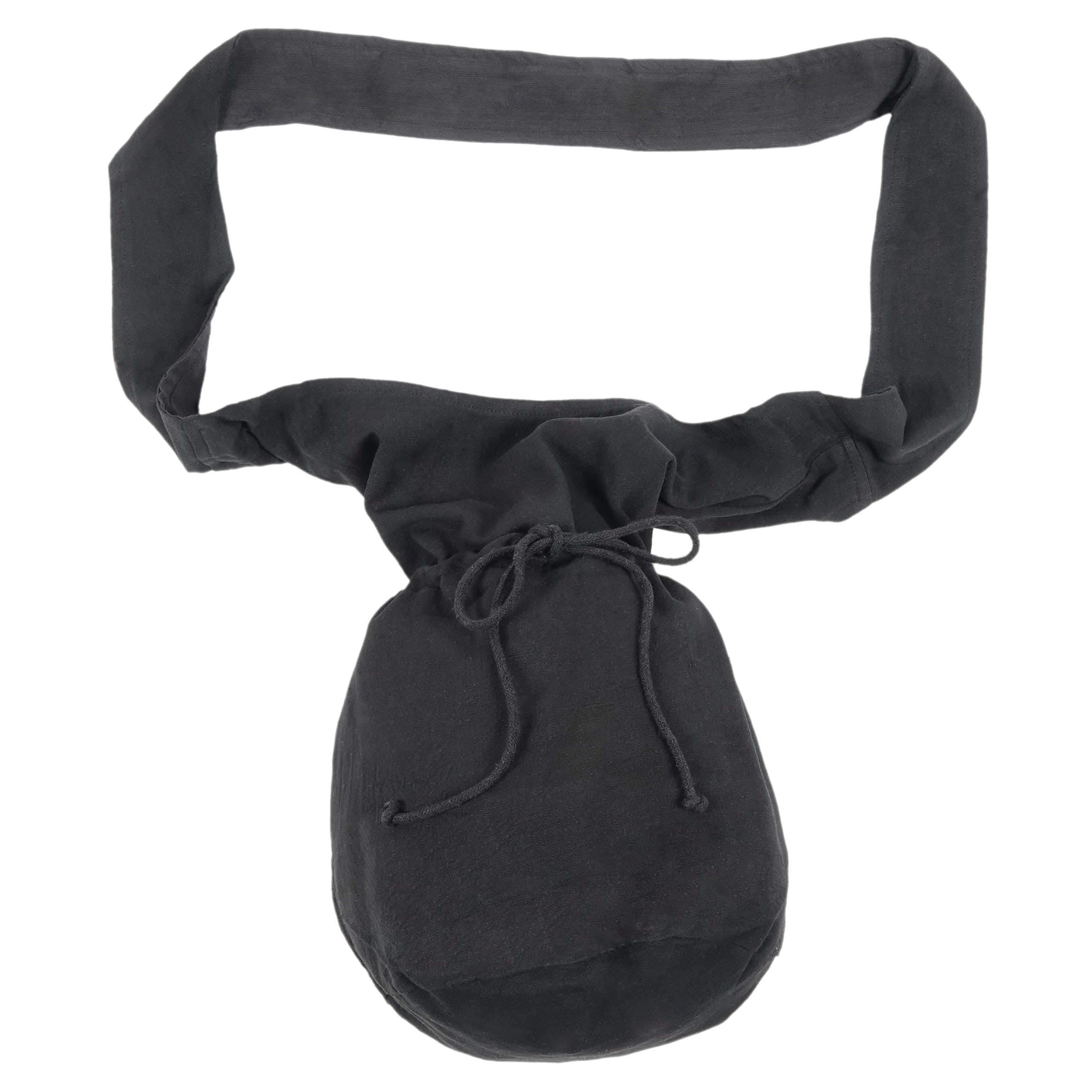 HEMAD Bag - Medieval Cotton Drawstring Bag - black - Large Size