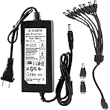 [UL Listed] ZUEXT 12V 6A 72W AC DC Switching Power Supply Adapter (Input 100-240V, Output 12 Volt 6 Amp) Wall Transformer Cha