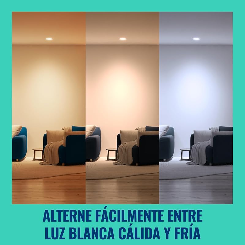 GU10 Glass Smart LED Spotlight, RGB, equivalente a 50 W, 2200-6500 K, 345 lm, regulável, compatível com Alexa, Google Assistant e Apple Home, 4 PCs.