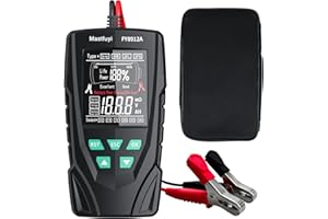Mastfuyi Car Battery Tester 12V 24V, 50-2000 CCA Automotive Alternator Diagnostic Tool, Digital Auto Battery Analyzer, Resistance Voltage Discharging Analysis for Truck Van Boat Motorcycle ATV SUV