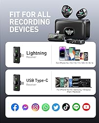 LID LIRDDY Wireless Lavalier Microphone for
