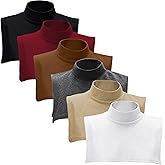 Fake Turtleneck Dickey Detachable Collars Set Half Top Mock Blouse Collar for Women Men