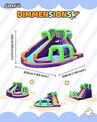 AirMyFun Water Slide InflatableBounce House for