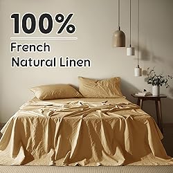 Shilucheng 100% French Linen Sheets - California