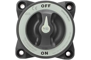 600A Master Battery Power Cut Disconnect Switch Isolator Single Circuit ON OFF IP66 Waterproof 3 Studs for RV Boat Marine Gas