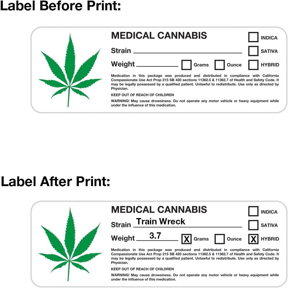 cannabis label maker