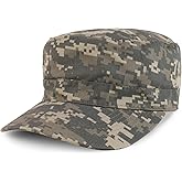 Armycrew Reversible Flat Top Military Army Style Cotton Cap